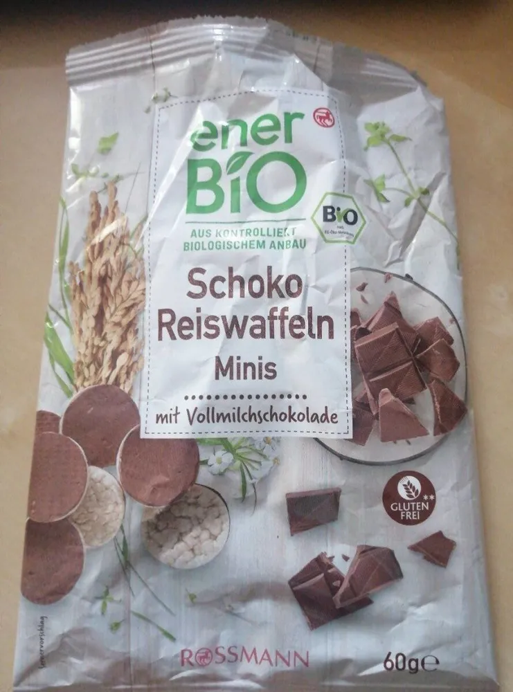 Schoko Reiswaffeln Minis mit Vollmilchschokolade