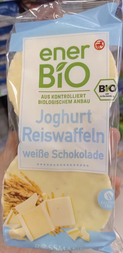 Joghurt Reiswaffeln Weisse Schokolade