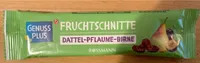 Fruchtschnitte Dattel-Pflaume-Birne