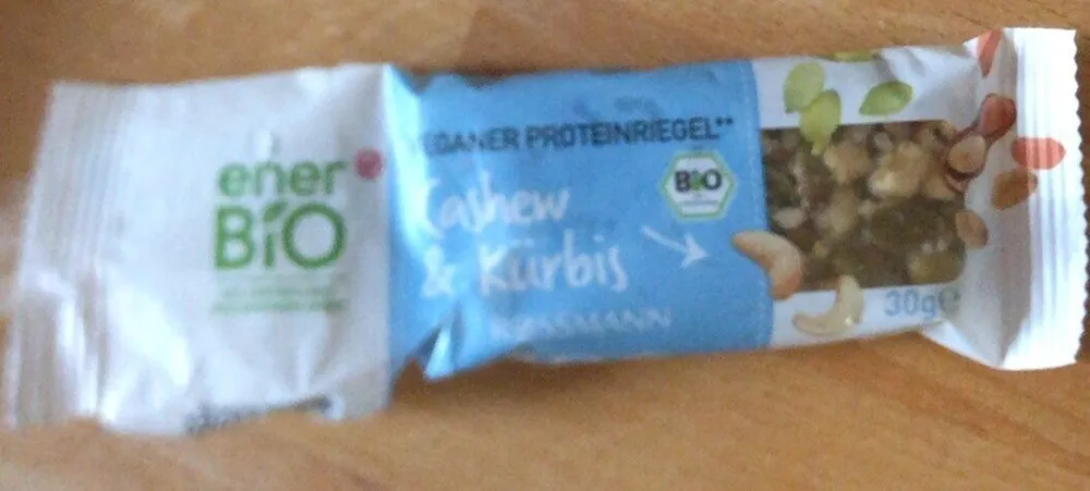 Veganer Proteinriegel Cashew & Kürbis