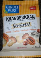 Knabberkram geröstet (Mandel, Cashew, Haselnuss, Pecanuss)