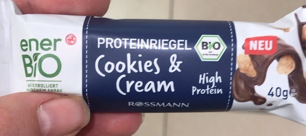 Proteinriegel cookies cream