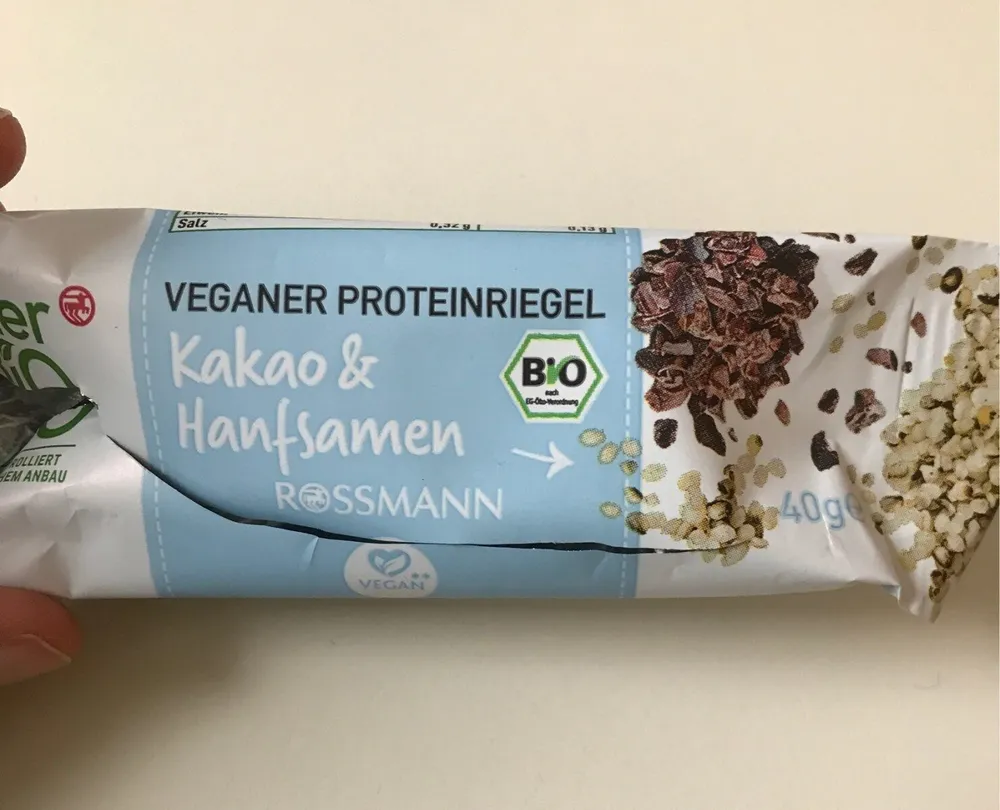 Veganer Proteinriegel