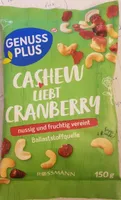 Genuss Pluss- Cashew liebt Cranberry
