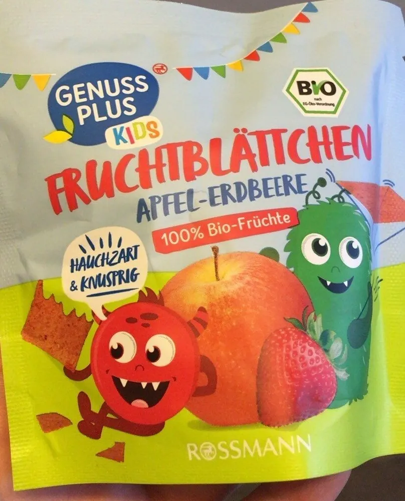 Fruchtblättchen Apfel-Erdbeere