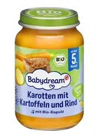 Karotten mit Kartoffeln und Rind