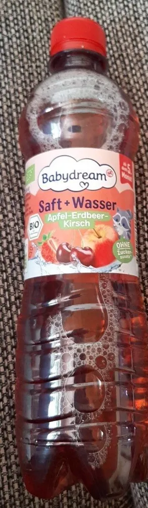 Saft + Wasser Apfel-Erdbeer-Kirsch