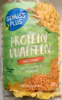 Protein Waffeln aus Linsen mit Kurkuma & Meersalz