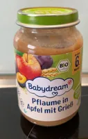 Pflaume in Apfel mit Grieß