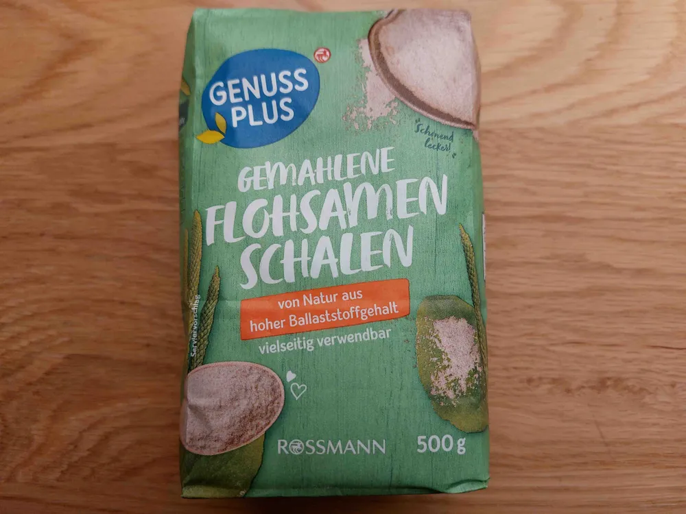 Gemahlene Flohsamenschalen