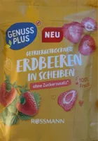 Gefriergetrocknete Erdbeeren in Scheiben