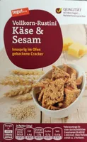 Vollkorn-Rustini Käse und Sesam