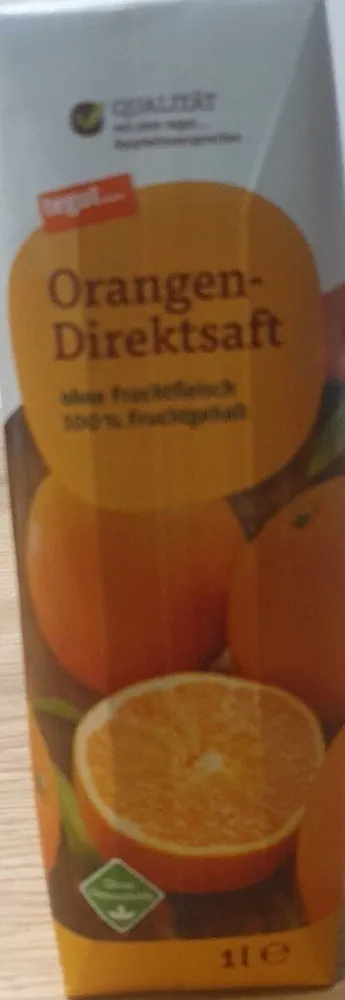 Orangen direktsaft