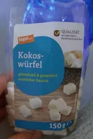Kokos würfel getrocknet und gezuckert