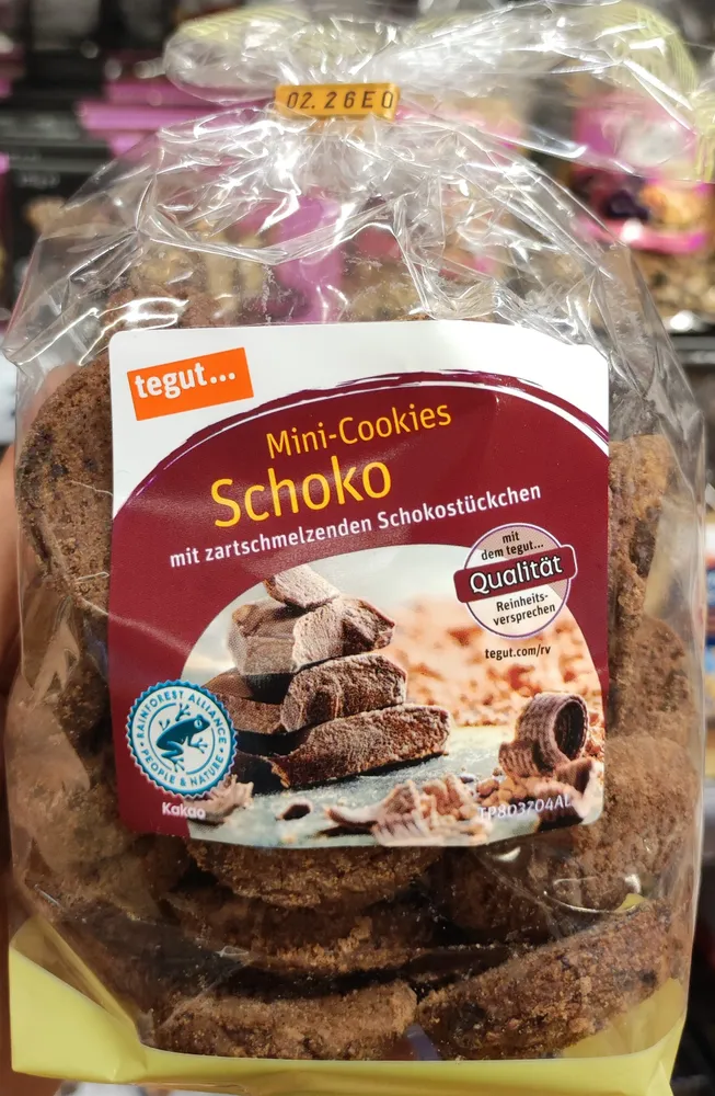 Mini-Cookies Schoko