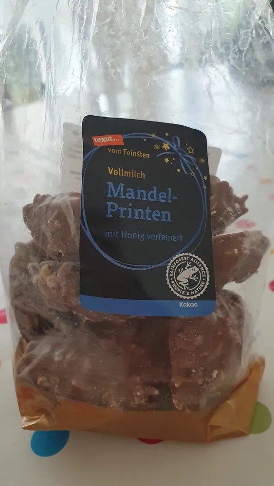 Vollmilch Mandel-Printen mit Honig verfeinert