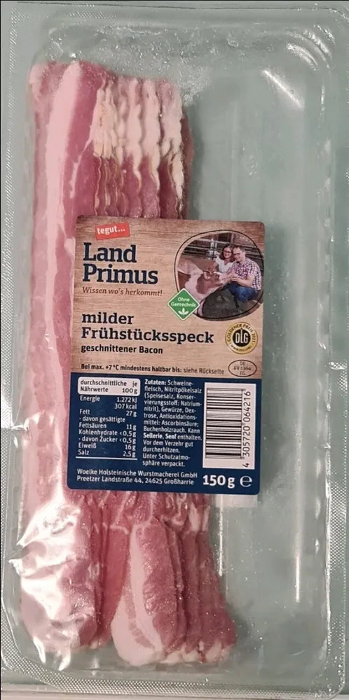 milder Frühstücksspeck