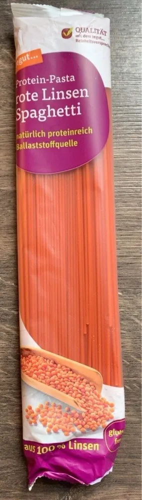 Rote Linsen Spaghetti