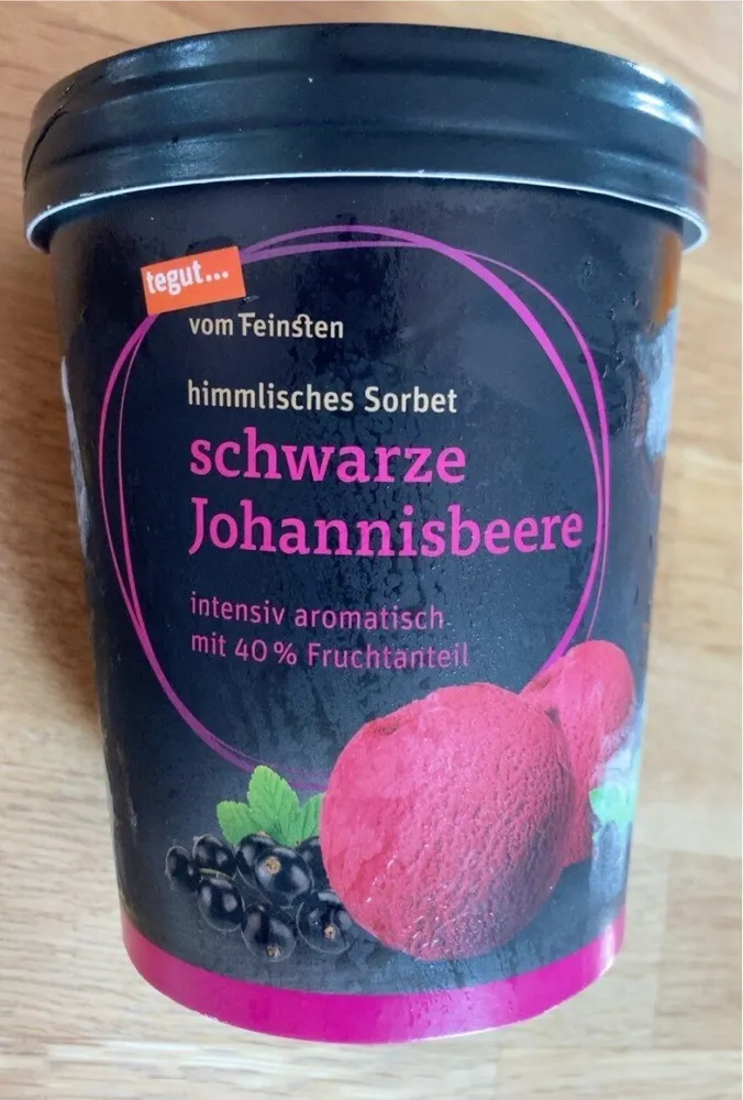 himmlisches Sorbet Schwarze Johannisbeere
