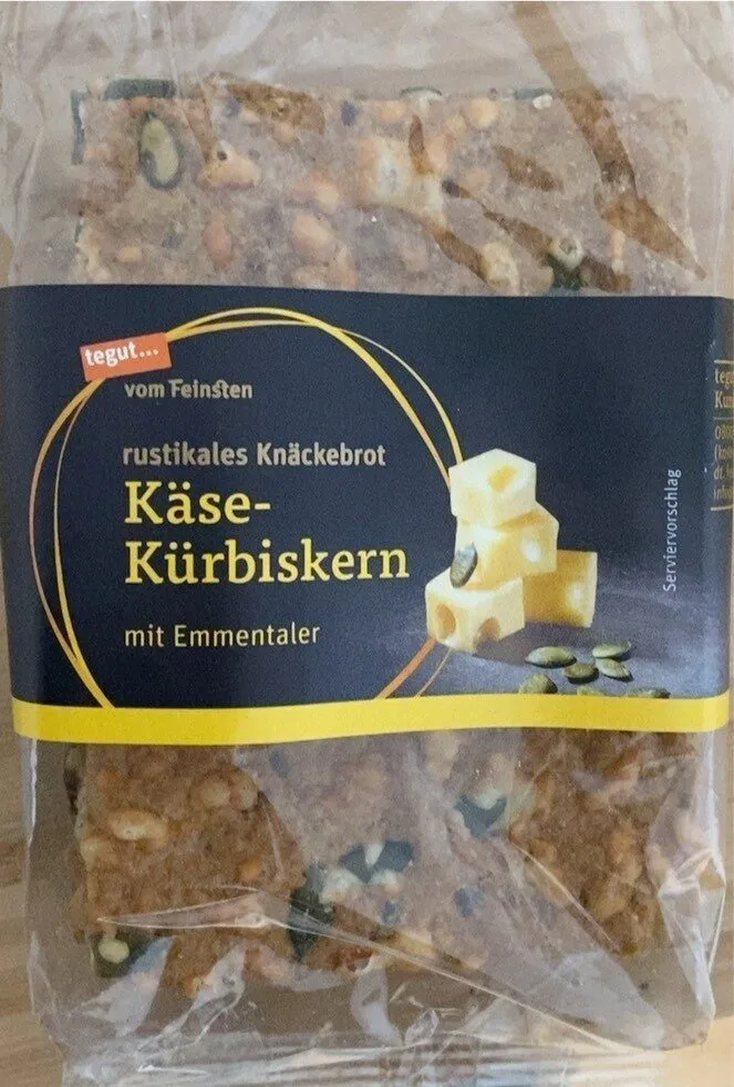 Knäckebrot Käse Kürbiskern