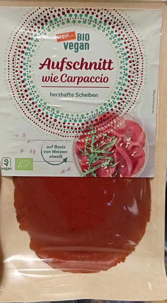 Aufschnitt wie Carpaccio