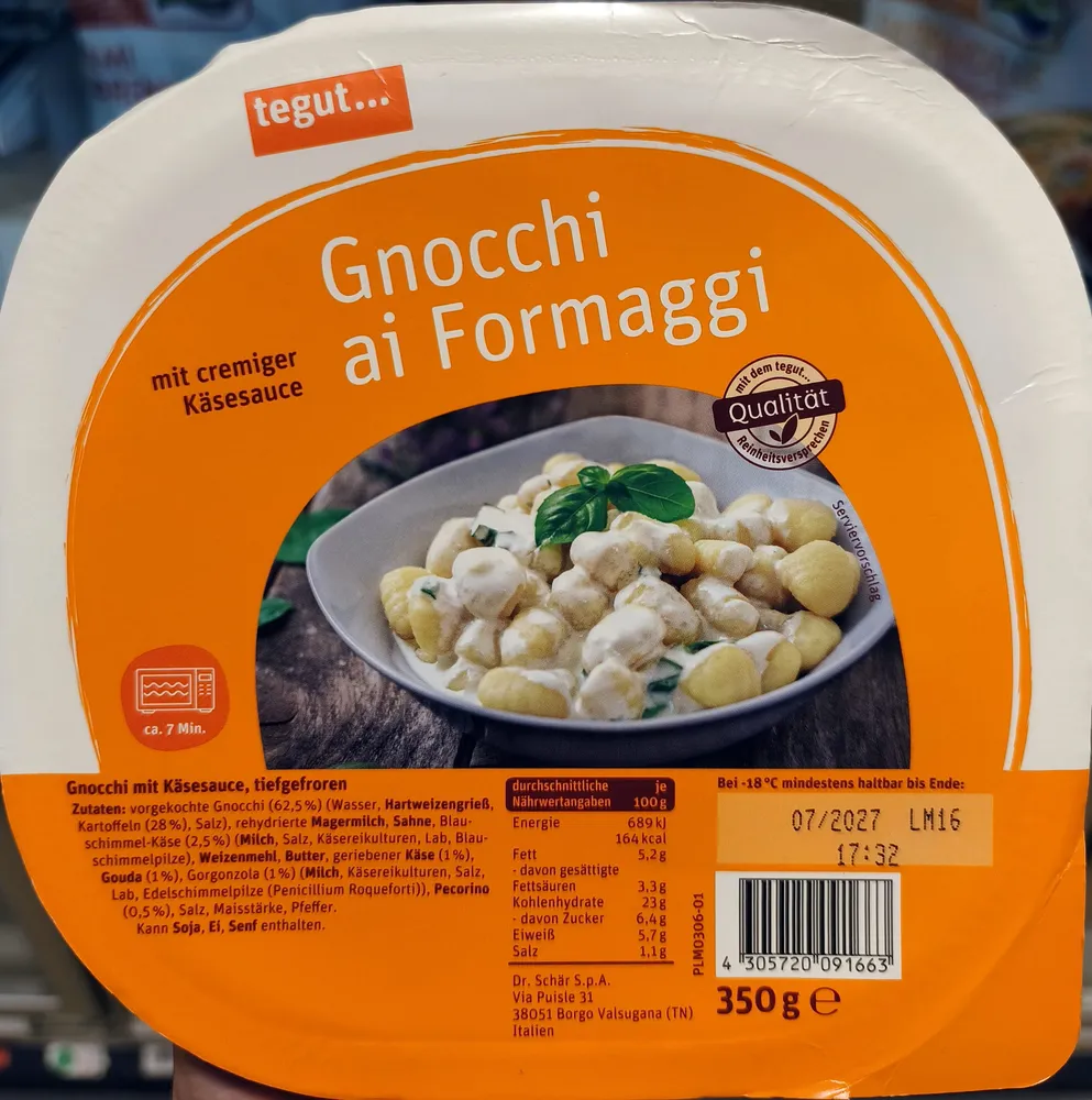Gnocchi ai formaggi