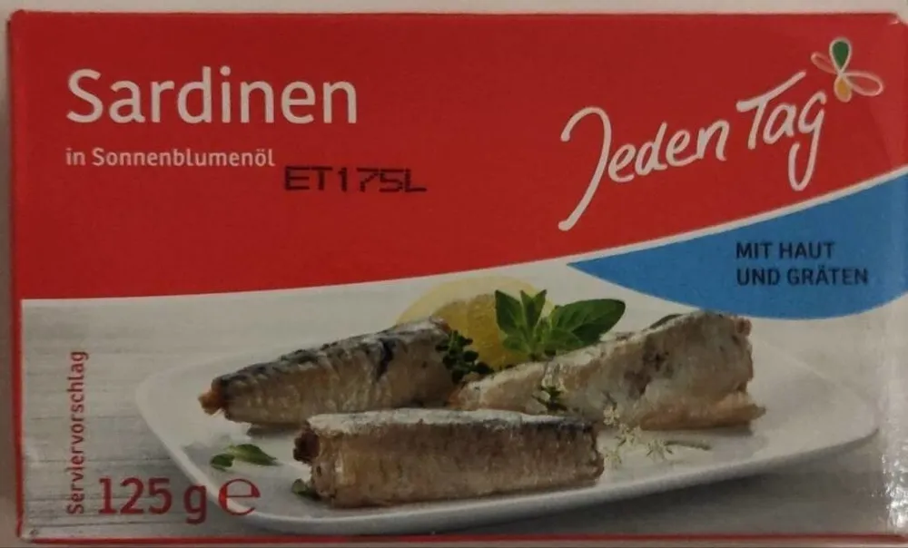 Sardinen in Sonnenbluenöl