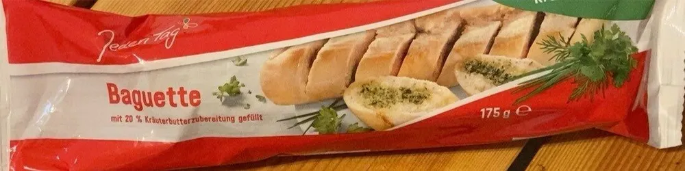 Baguette mit Kräuterbutter