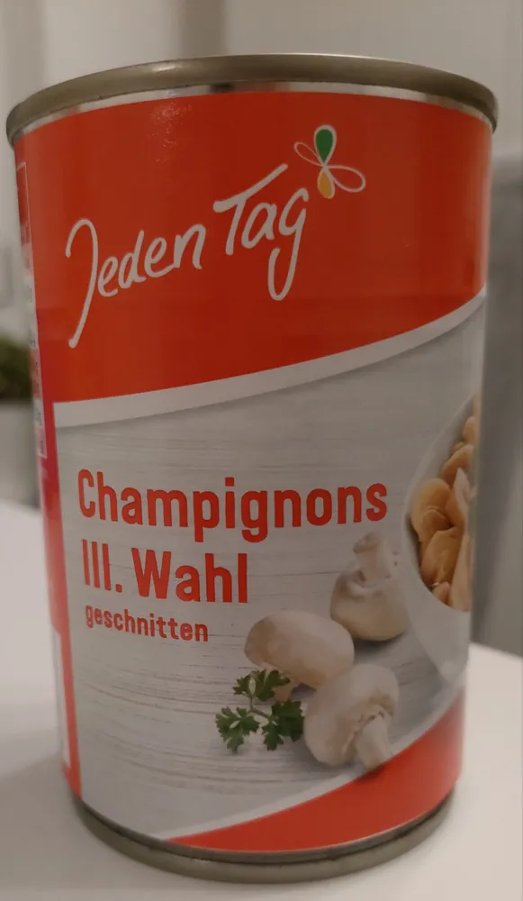 Champignons 3. Wahl geschnitten