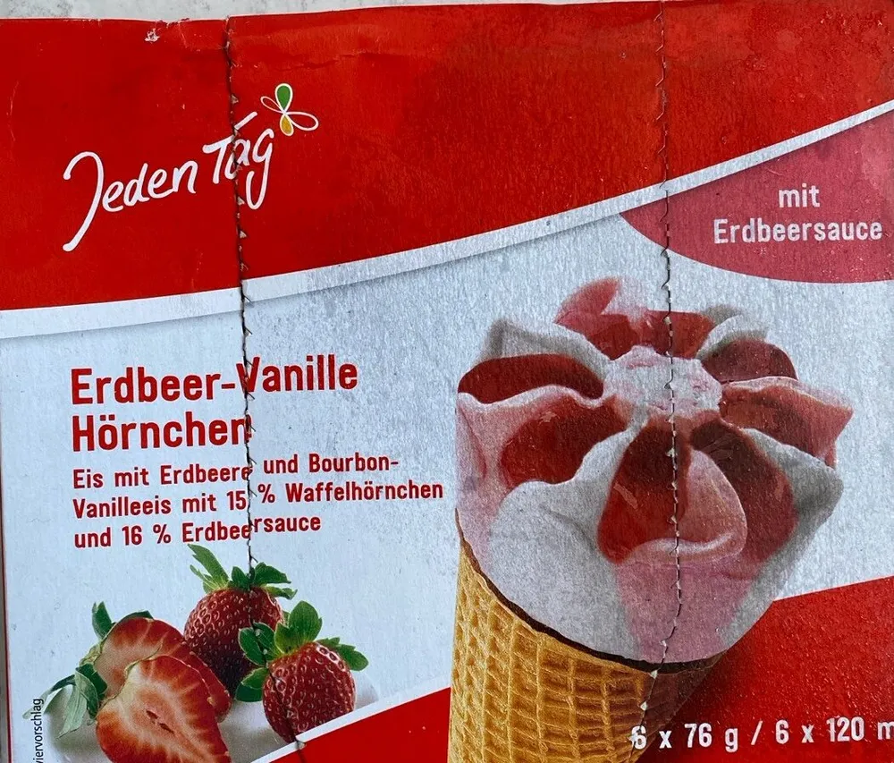 Erdbeer Vanille Hörnchen