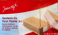 Sandwich-Eis Fürst Pückler Art