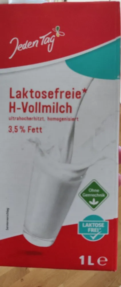 Laktosefreie H-Vollmilch 3,5 % Fett