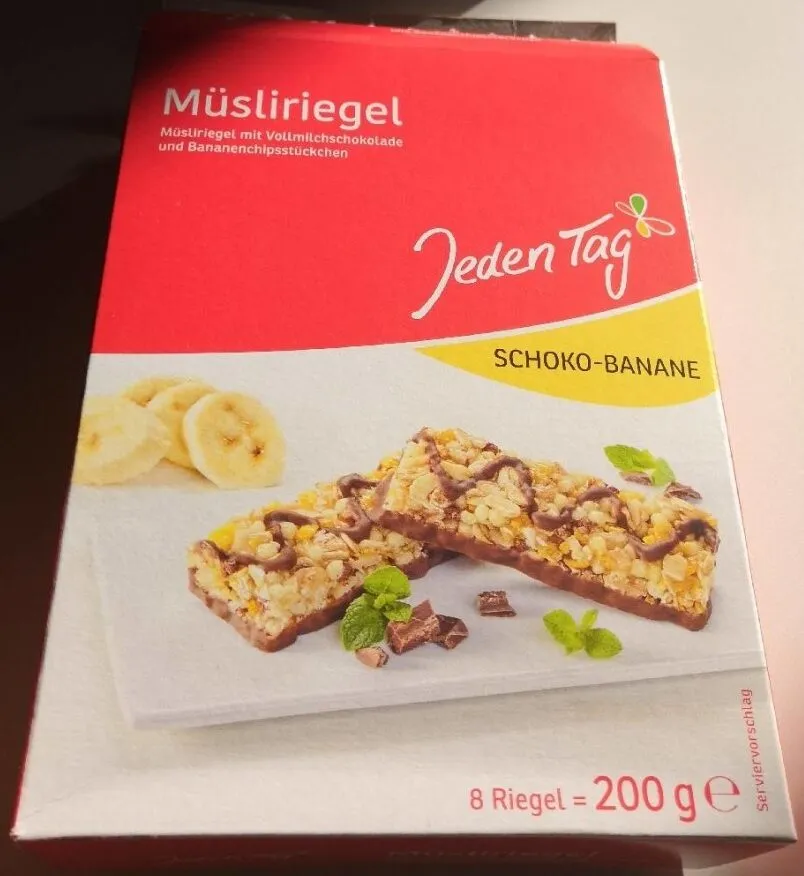 Müsliriegel Schoko-Banane