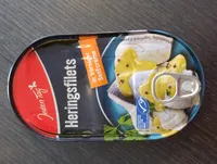 Heringsfilets in körniger Senfcreme
