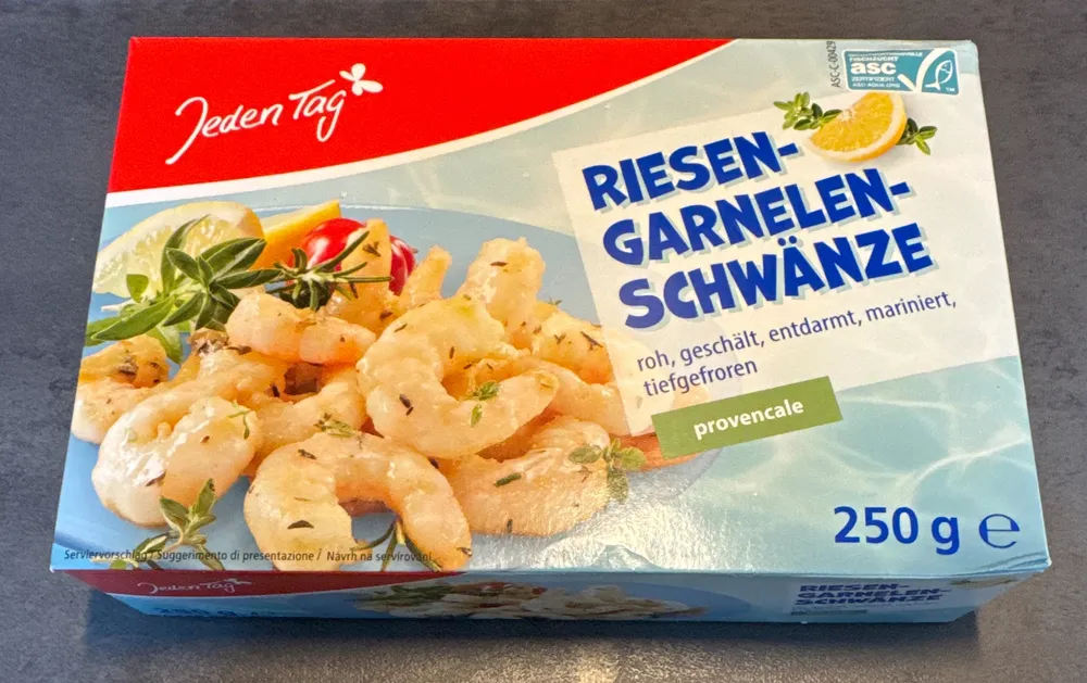 Riesen Garnelen Schwänze provencale