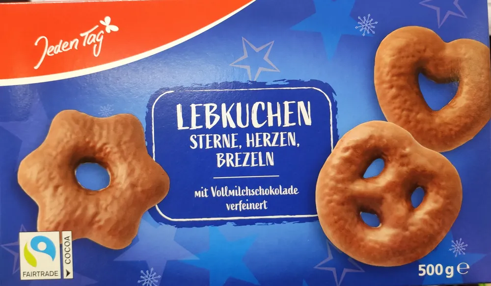 Lebkuchen Sterne, Herzen, Bretzeln