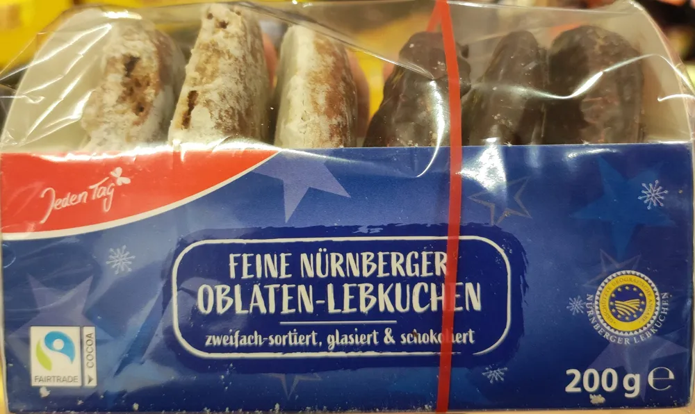 Feine Nürnberger Oblaten Lebkuchen