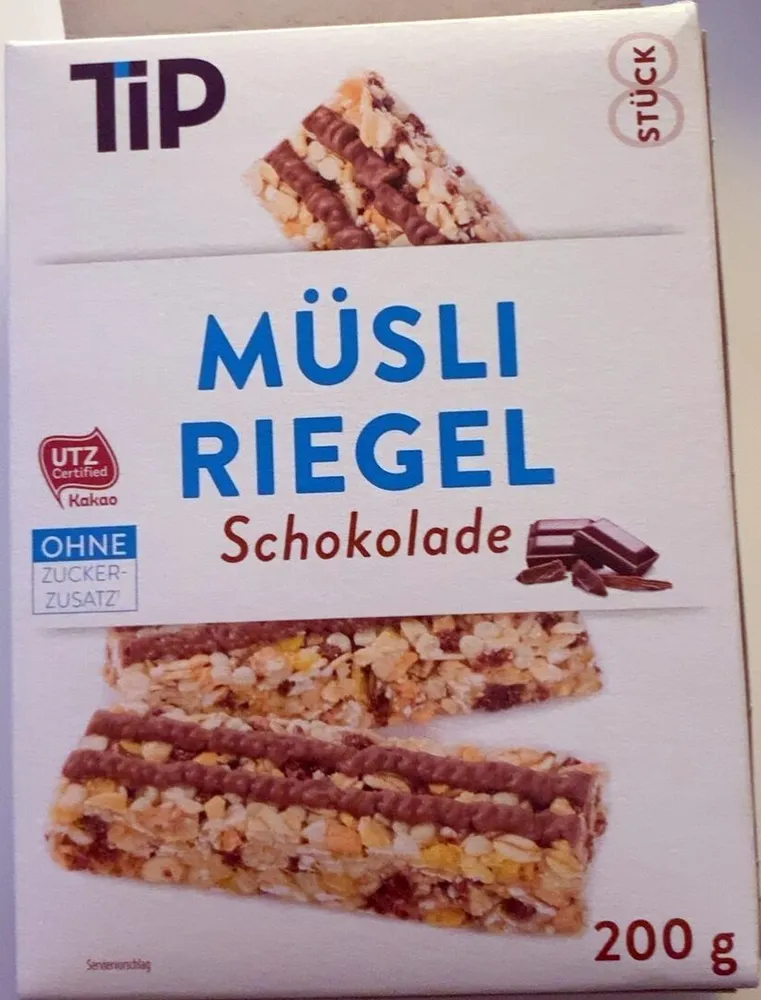 Müsli Riegel Schokolade