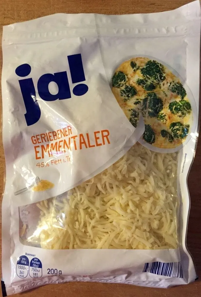 Emmentaler gerieben