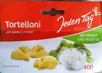 Tortelloni „con spinaci e ricotta“