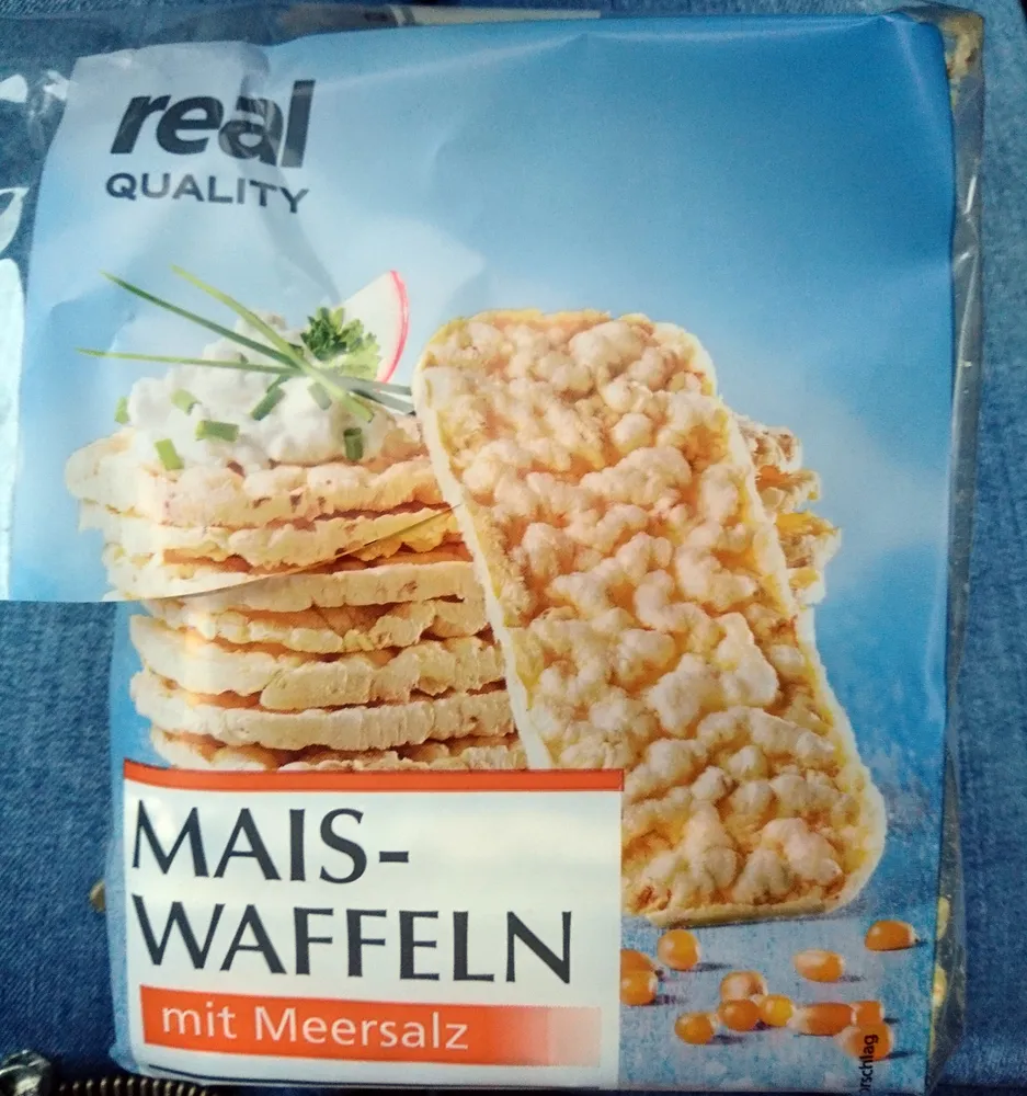 Mais-Waffeln mit Meersalz