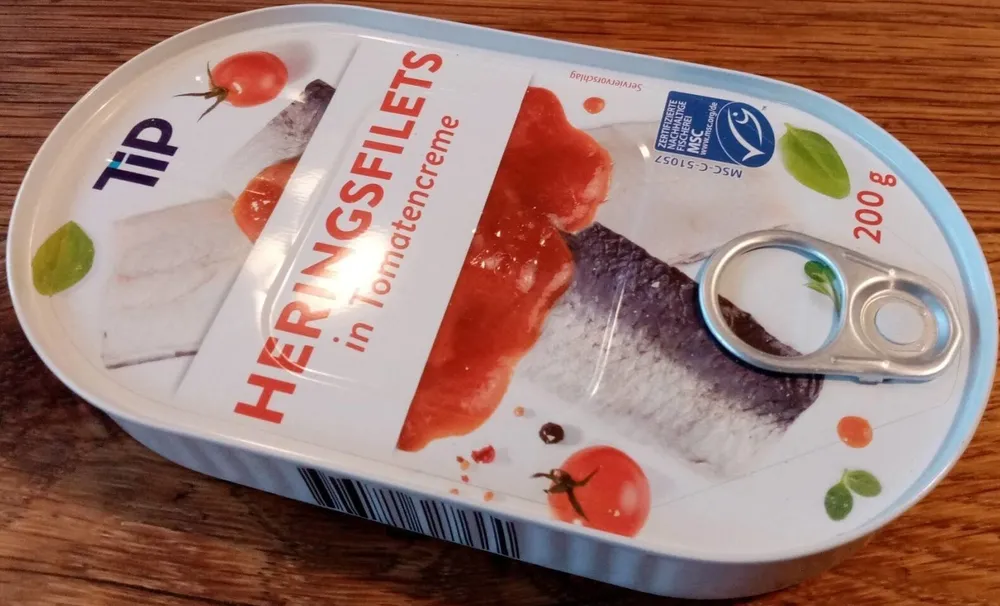 Heringsfilet in Tomatencreme