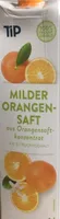 Milder Orangensaft aus Orangensaftkonzentrat