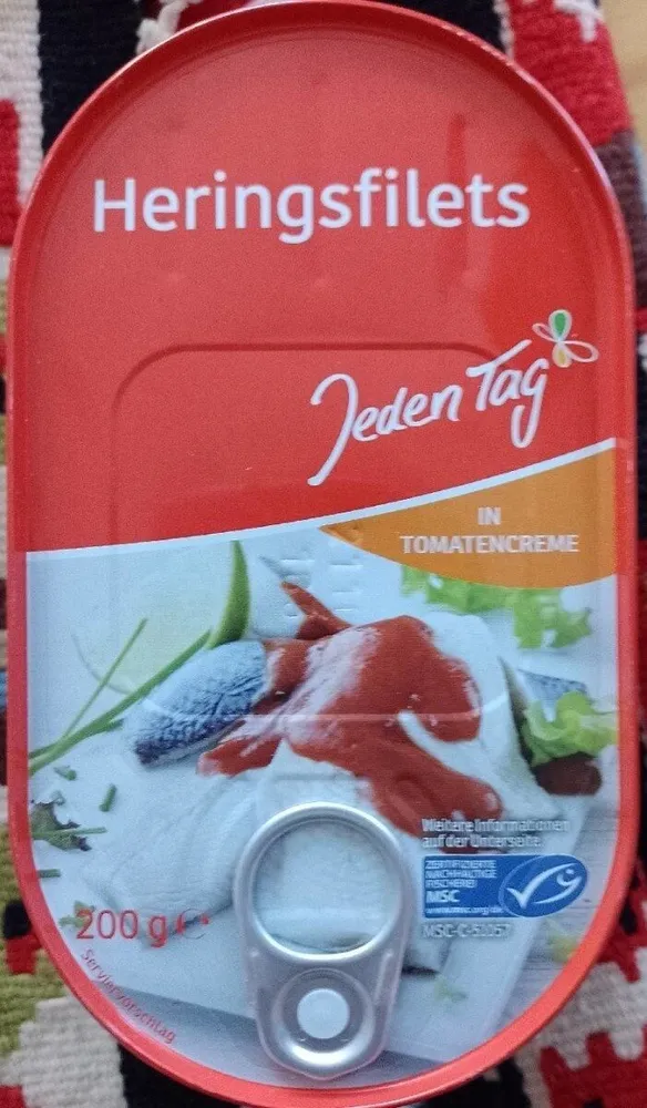 Heringsfilet in Tomatencreme