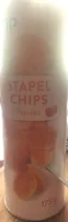 Stapel chips paprika