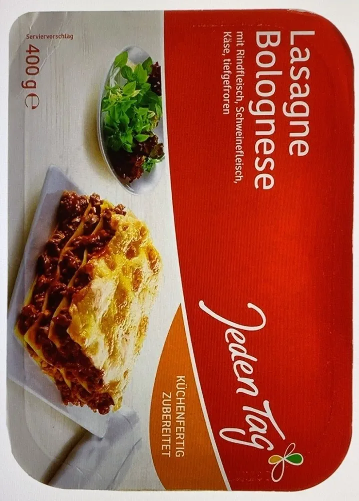 Jeden Tag Lasagne Bolognese