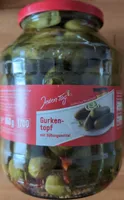 Gurken-topf mit Süßungsmittel
