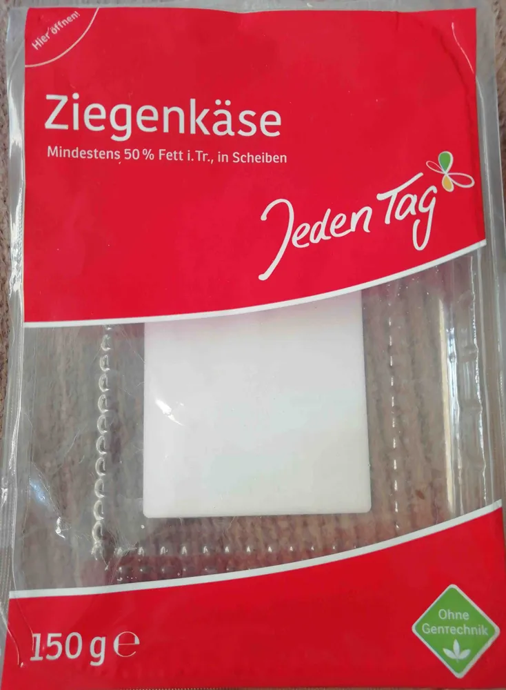 Ziegenkäse, 50 % Fett i. Tr., in Scheiben
