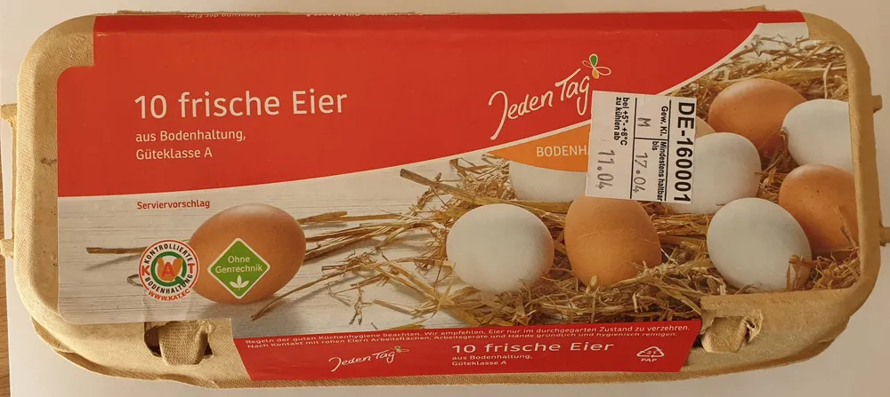 Eier aus Bodenhaltung