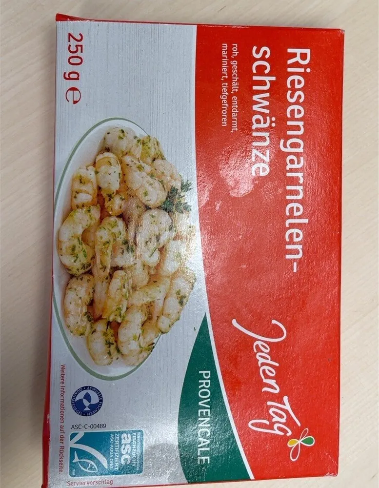 Riesengarnelenschwänze